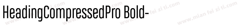 HeadingCompressedPro Bold字体转换